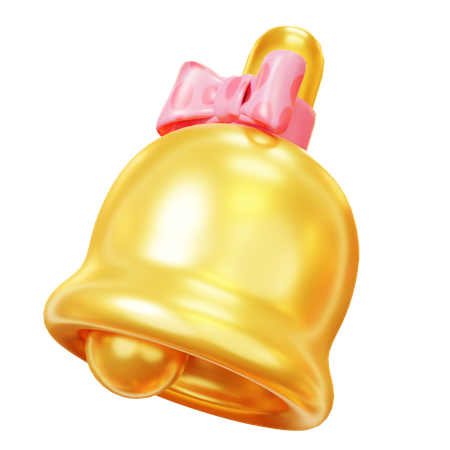 Golden Bell  3D Icon