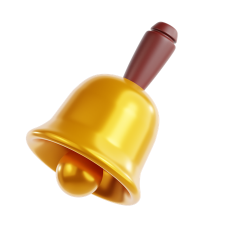 Golden Bell  3D Icon