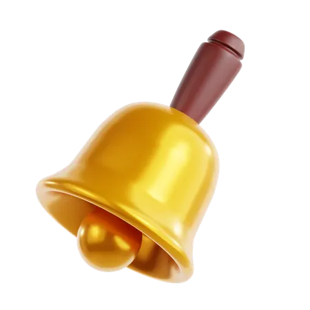Golden Bell  3D Icon