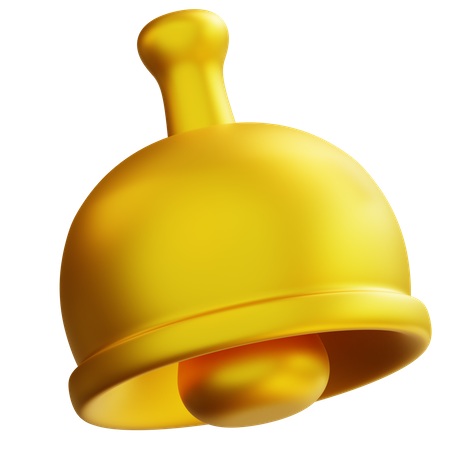 Golden Bell  3D Icon