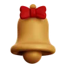 GOLDEN BELL WITH RIBBON TIE