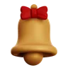 Golden Bell With Ribbon Tie