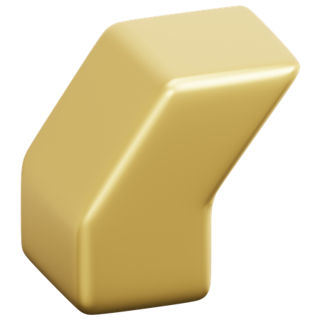 Golden Bend  3D Icon