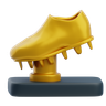 3d golden boot trophy emoji