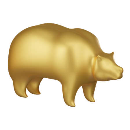 Golden Bull Market  3D Icon