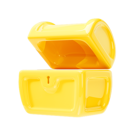 Golden Chest  3D Icon
