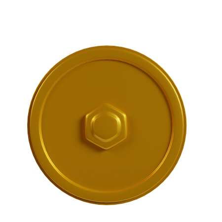 Golden Coin  3D Icon