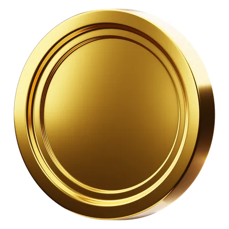 Golden Coin 3 D Icon 3D Icon