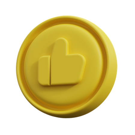 Golden Coin  3D Icon