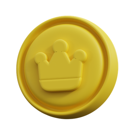 Golden Coin  3D Icon