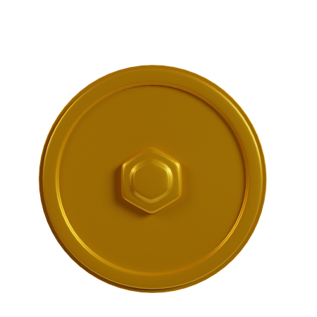 Golden Coin  3D Icon