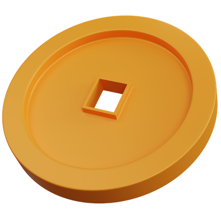 Golden Coin 3D Icon
