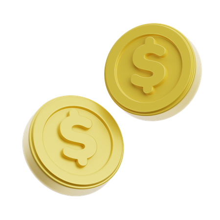 Golden Coins  3D Icon