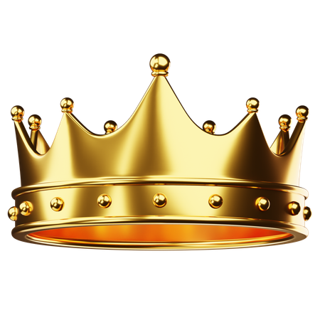 Golden crown  3D Icon