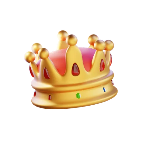 3 D Render Gold Crown 3D Icon