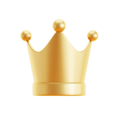 황금 왕관  3D Icon