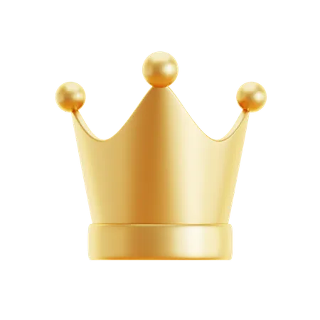 Golden Crown  3D Icon