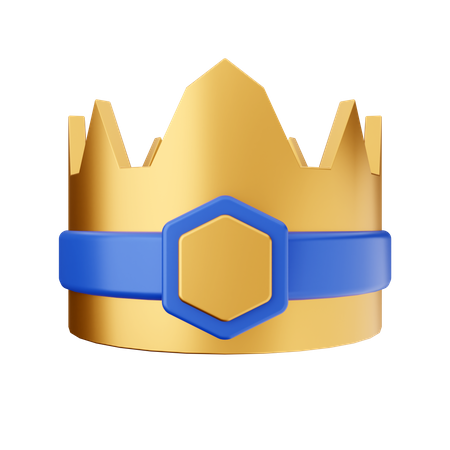 Golden Crown 3D Icon