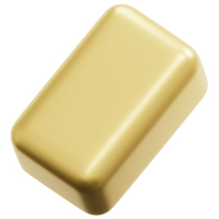 Golden Cuboid  3D Icon