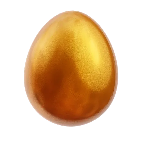 Golden egg  3D Icon