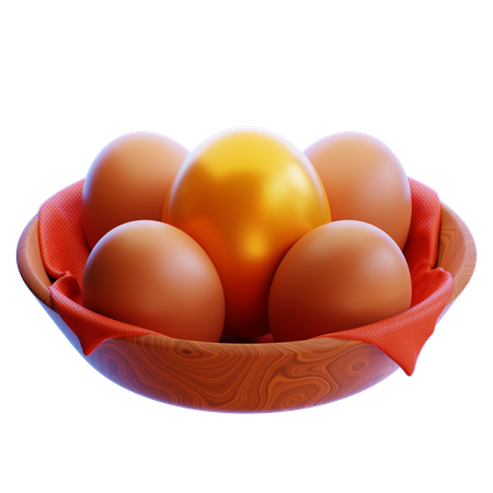 Golden Egg  3D Icon