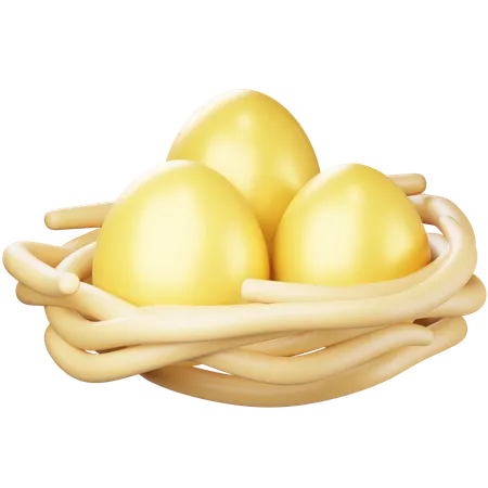 Golden Egg  3D Icon