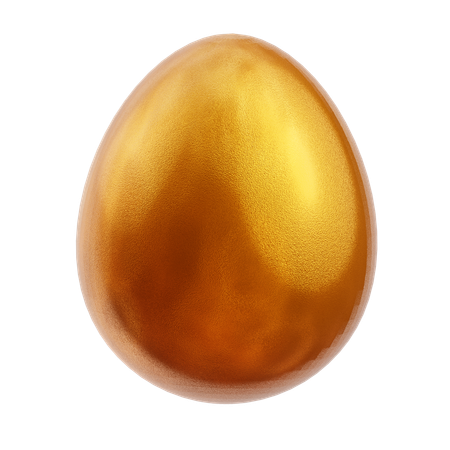 Golden egg  3D Icon