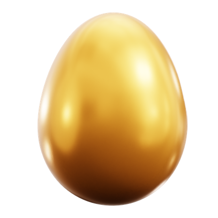 Golden Egg  3D Icon