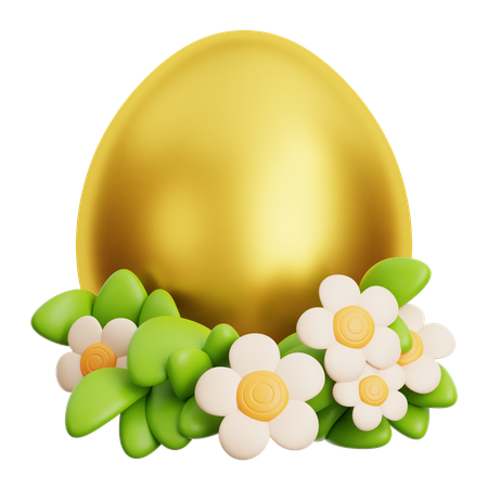 Golden Egg  3D Icon