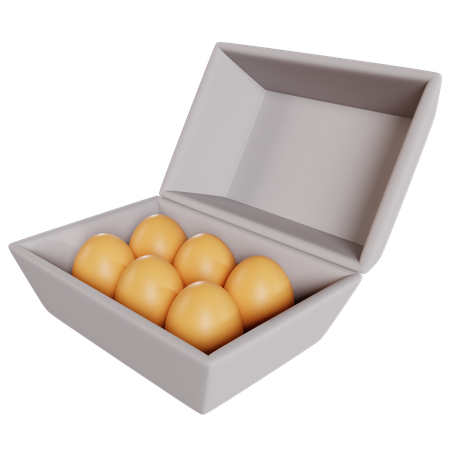 Golden Eggs Delight Box  3D Icon