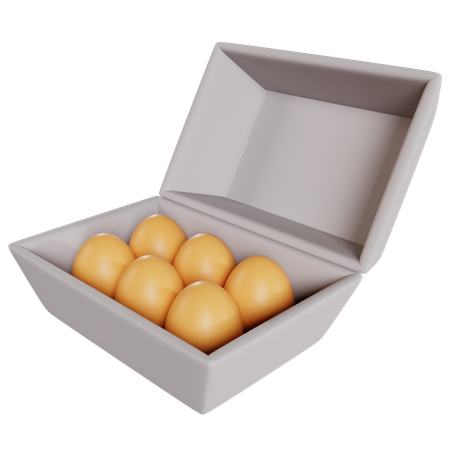 Golden Eggs Delight Box  3D Icon