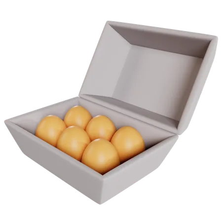 Golden Eggs Delight Box  3D Icon