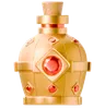 Golden Elixir Bottle