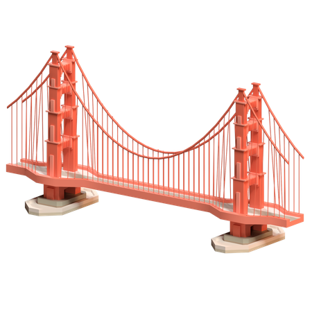 Golden Gate Bridge  3D Icon