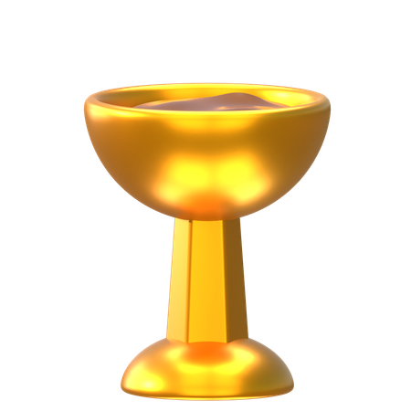 Golden Glass  3D Icon