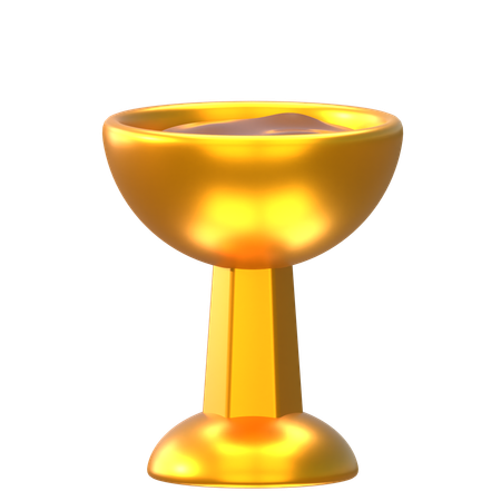 Golden Glass  3D Icon