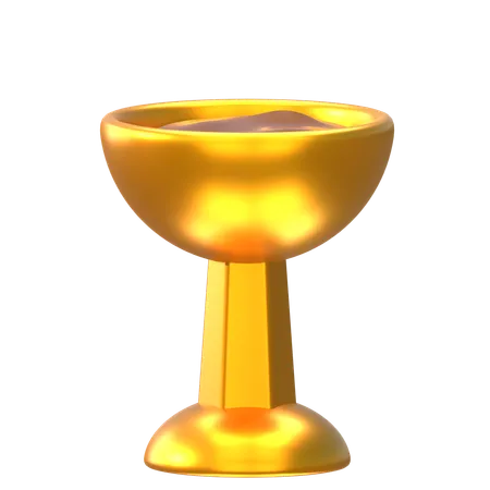 Golden Glass  3D Icon