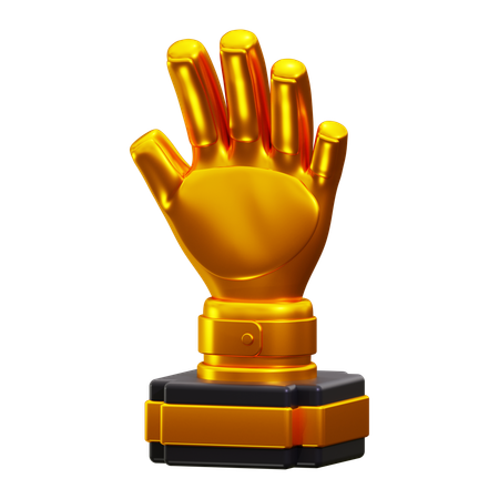 Golden glove  3D Icon