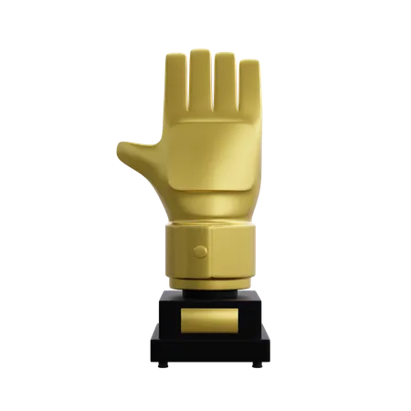 Golden Glove 3D Icon