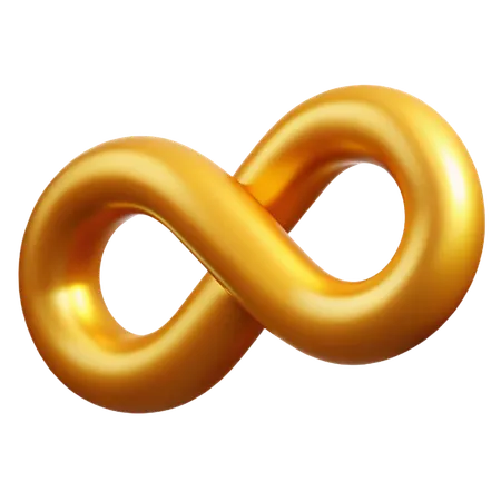 Golden Infinity  3D Icon