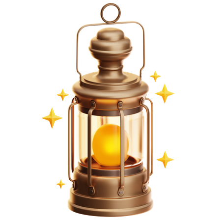 Golden Lantern  3D Icon