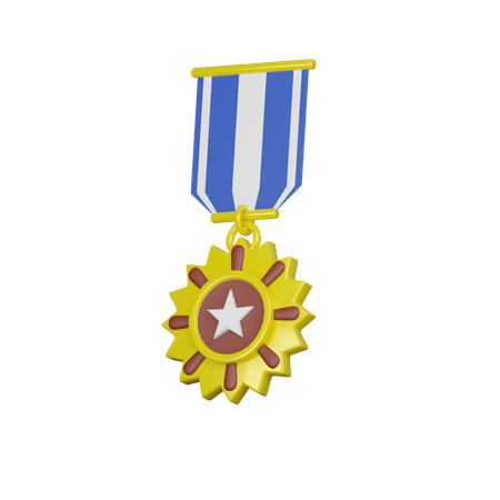 Golden medal  3D Icon