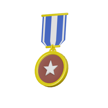 Golden medal  3D Icon