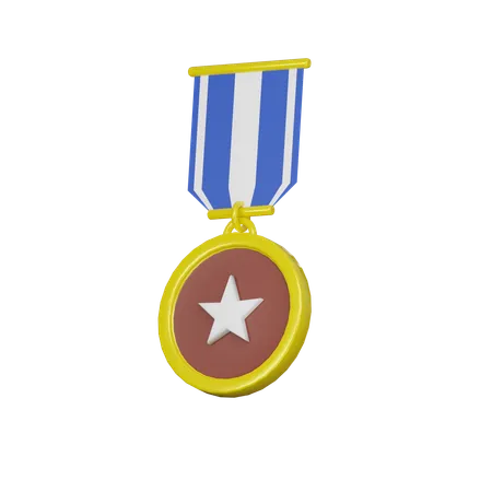 Golden medal  3D Icon