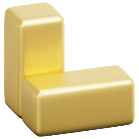 Golden Overlap  3D Icon