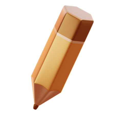 Golden Pencil  3D Icon