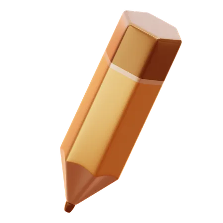 Golden Pencil  3D Icon