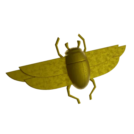 Golden Pharaonic Scarab  3D Icon