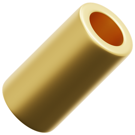 Golden Pipe  3D Icon