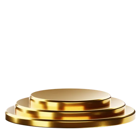 Golden podium  3D Icon